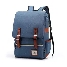 Bolso Morral Retro Hipster Impermeable Para Laptop 15.5