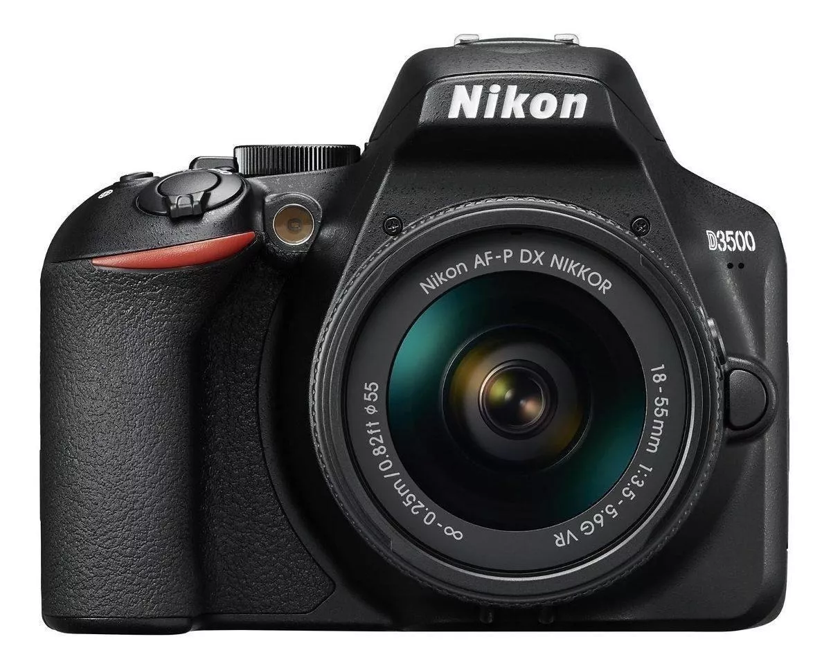  Nikon Kit D3500 + Lente 18-55mm Vr Dslr Cor  Preto