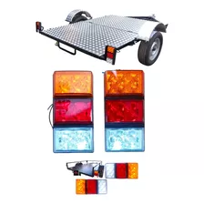 Foco Farol Carro Arrastre 24 Led Impermeables ( El Par ) 