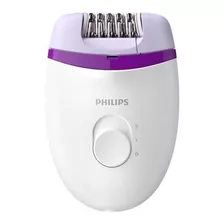 Depiladora Philips Satinelle Bre225 Uso Con Cable Mundomania Color Blanco Con Violeta