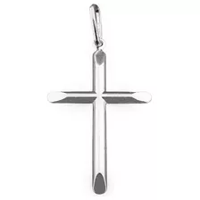 Crucifixo Pingente Cruz 3,3cm X 2,0cm 1.1g Em Prata Pura 925
