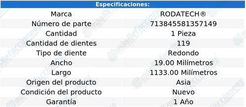 Banda Distribucin O Tiempo Subaru Dl L4 1.8l 85-89 Foto 2