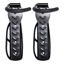 2x Suporte Parede Vertical Gancho Pendurar P/ Bicicleta Pro Cor Preto