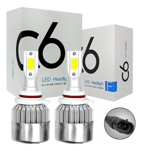 Luz Led C6 Para Faro Principal H1, H3, H7, H11, 9005, 9006 Foto 10