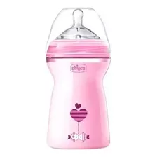 Mamadeira Step Up 330ml 6+ Fluxo Rápido Cor Rosa Chicco