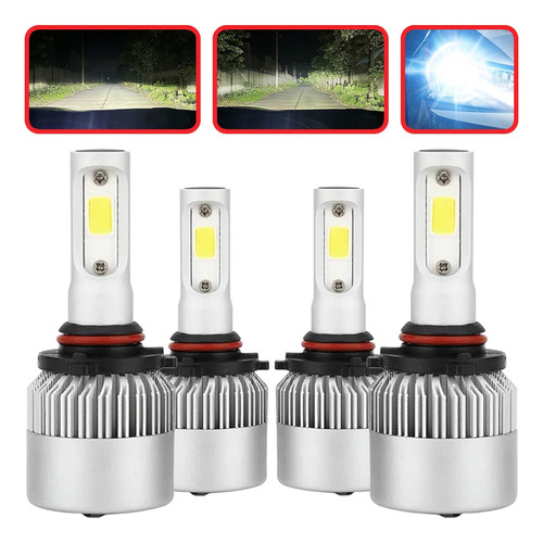 D2s Hid Xenn Faro + 9006 Led Kit De Luz Antiniebla 6000k