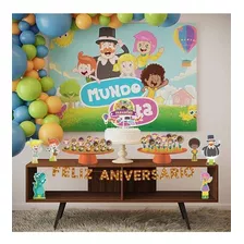 Painel Festa Bita Menina Menino Decoração Completa Em Eva