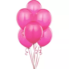 Globos Perlados Rosa Cumpleaños X 25u