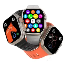 Relógio Digital Smartwatch Modelo S8 Ultra + 2023 Cor Da Caixa Prata - Pulseira Laranja