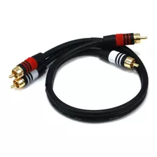 Cable Plug 2 Rca Negro