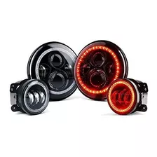 Xprite Jeep Wrangler 7 90w Cree Led Faros Y 4 60w Luces De