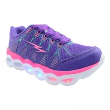 Zapatillas Luz Led Running Cordones Nene Nena 27 Al 36 #1717