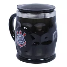 Caneca Térmica Relevo Com Tampa 500ml - Corinthians