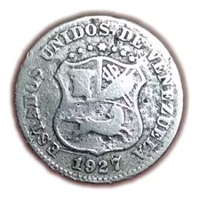Moneda Estados Unidos De Venezuela 5 Centimos Puya Año 1927
