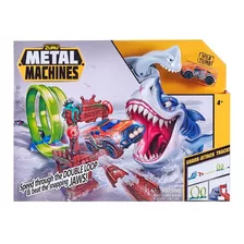 Pista De Autos Juguete Lanzador Metal Machines Shark 7056 Color Multicolor