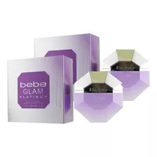 Paquete Bebe Glam Platinum 100ml Dama Original 2 Pzas