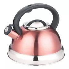 Chaleira De Indução Com Apito Em Aço Inox Rosé 3l Wincy Cor Rose