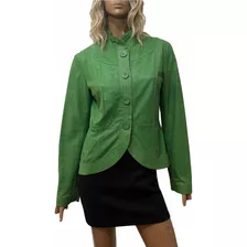 Campera De Cuero Verde - Cardon S