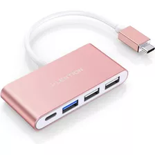 Lention Hub Usb-c 4 En 1 Con Tipo C, Usb 3.0, Compatible Con