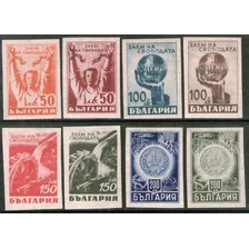 Bulgaria 8 Sellos Mint Bulgaria Liberada 2° Guerra Año 1945 