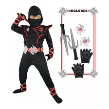 Kit De Disfraz De Muscle Ninja Para Niños