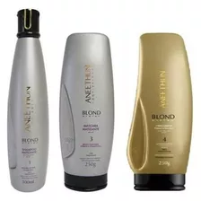 Kit Aneethun Blond Matizante 3 Prod Shampoo, Masc E Finaliz