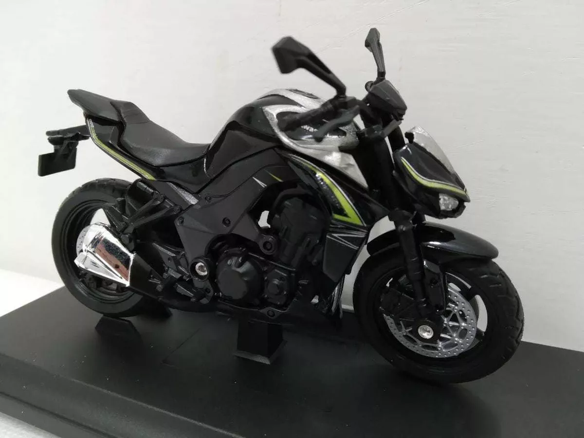 Kawasaki Z1000/ Motocicleta Escala 1:18/12cms Largo / Metal.