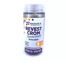 Tinta Para Couros E Sintéticos Novax 90ml Prata Velho