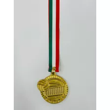 10 Medallas Metálicas Voleibol Tricolor