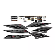 Kit Adesivos Jet Ski Yamaha Vxr 1.8 Preto / Cinza Grafite