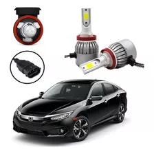 Kit Lâmpadas Super Led Farol Milha Honda Civic 2015 2016