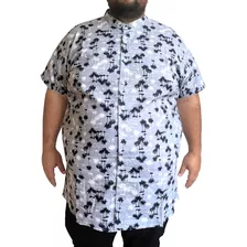 Camisa Gris Talla Grande Xl/xxl/xxxl Sin Cuello