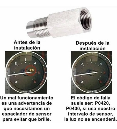 Mini Catalizador P/apagar El Cdigo Check Engine P0420 P0430 Foto 9