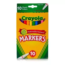 Marcadores Finos X10 Colores Crayola 58-7726