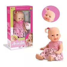 Boneca Bebê Abre E Fecha Os Olhos Aninha - Divertoys