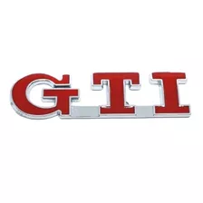 Emblema Volkswagen Gti Gol Golf Mk5 Mk6 Mk7 Vermelho Metal