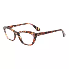 Lente Óptico Prada Vpr03q Cat Eye Violet Brown Stone Print M