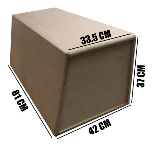 Cajn 2 Subwoofers 12 PuLG Ventilado Mdf 18mm 3 Pies 34 Hz Foto 2