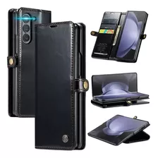 Carcasa Para Samsung Z Fold 5 5g Negro Caseme+ Mica Hidrogel