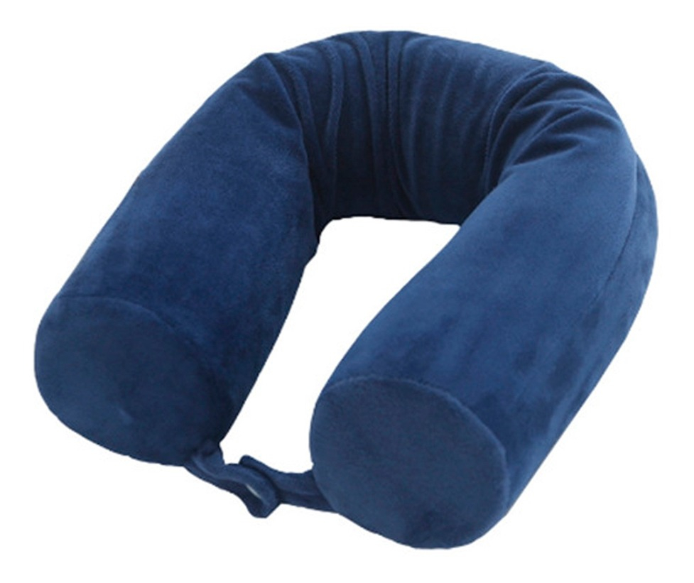 Almohada Inteligente Para Viaje Gadnic Cuello Super Comoda Color Azul