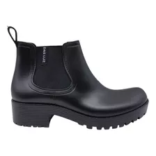 Botas Goma Lluvia Borcego Moda Mujer 1200dl