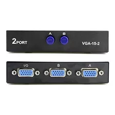 Pasow Vga 2 En 1 De Salida De 2 Puertos Vga Switch Presione 