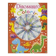 Cores Em Ação! Dinossauro Para Colorir, De Brijbasi Art Press Ltd. Editora Todolivro Distribuidora Ltda., Capa Mole Em Português, 2022