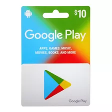 Cartão Google Play Store Envio Imediato Gifcard 17,99 10,00