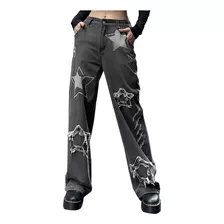 Pantalones Lisos Estilo Hippie Punk Para Mujer, Ropa De Call