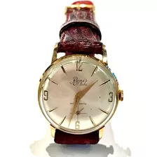 Reloj Pulsera Renis Antiguo 1960 Oro 18k 17 Rubis .