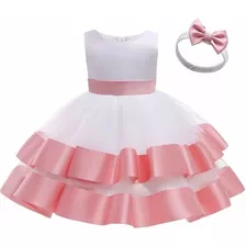 Vestido Ropa De Niña Y Bebé P/fiestas Bautizos Y Cumpleaños