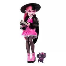 Boneca Monster High Draculaura Com Animal De Estimação Bat-c