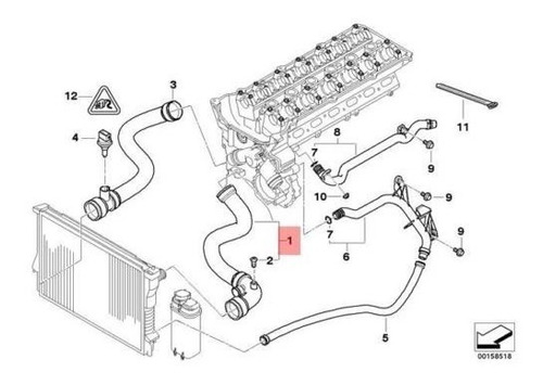 Tubos Agua Bmw Serie 3 5 X3 X5 Z3 Z4 1999 2006 E46 2.5 3.0 Foto 5