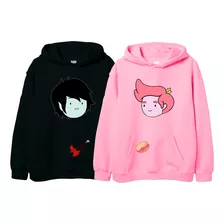 Sudadera Parejas Marshall Y Dulce Príncipe Hora De Aventura 